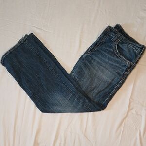 Silver Jeans Men's Dark Blue Straight Jeans